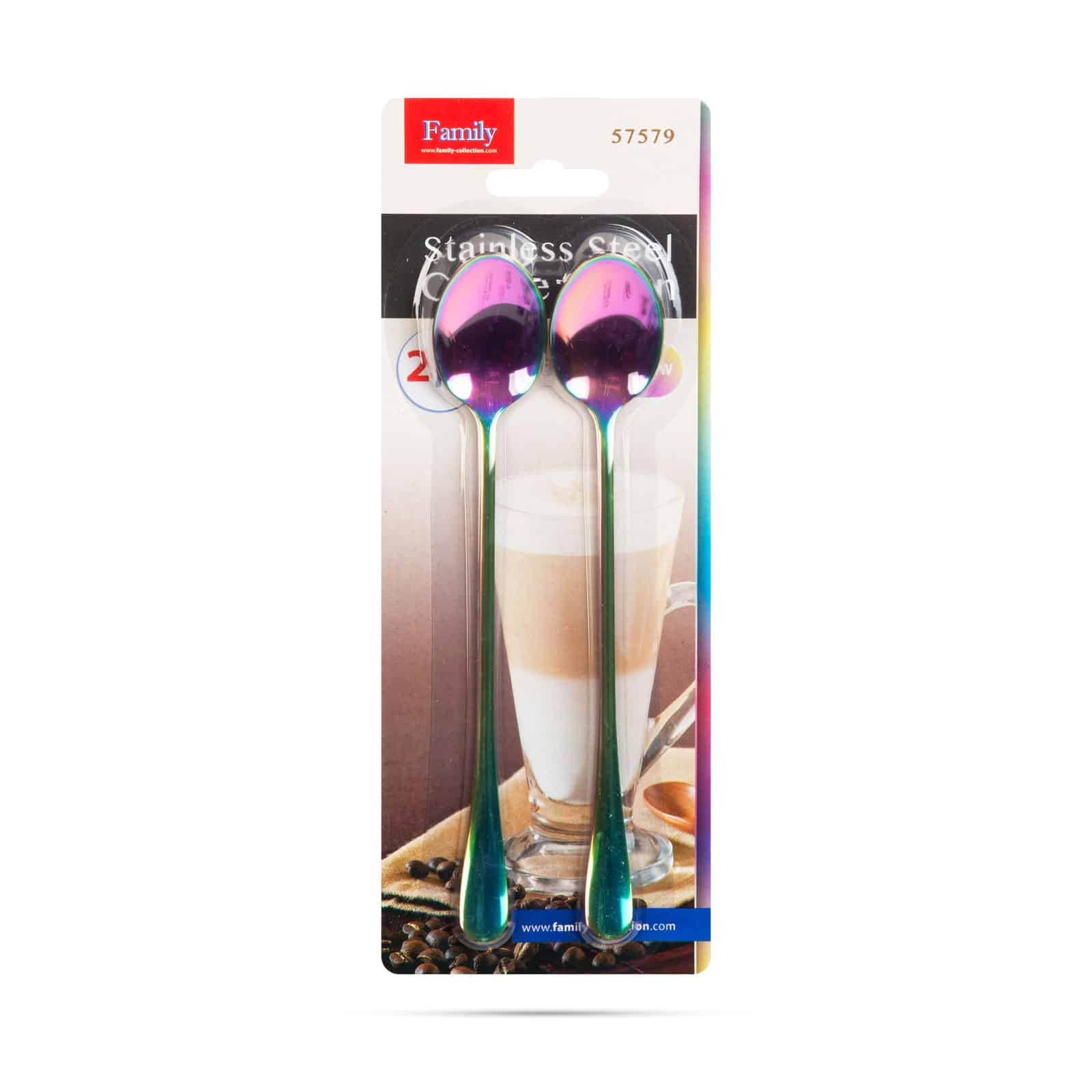Žlica za latte macchiato iz nerjavečega jekla 2 kos