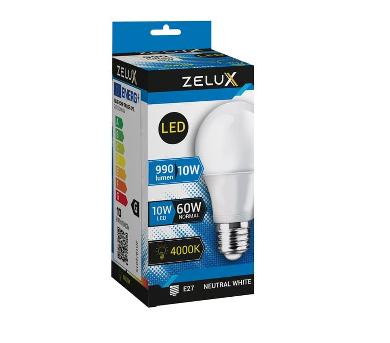 LED sijalka E27 10W 935lm nevtralno bela 4000K