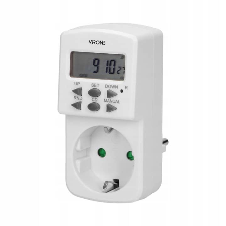 Programator digitalni tedenski 3600W z LCD zaslonom 16 programov