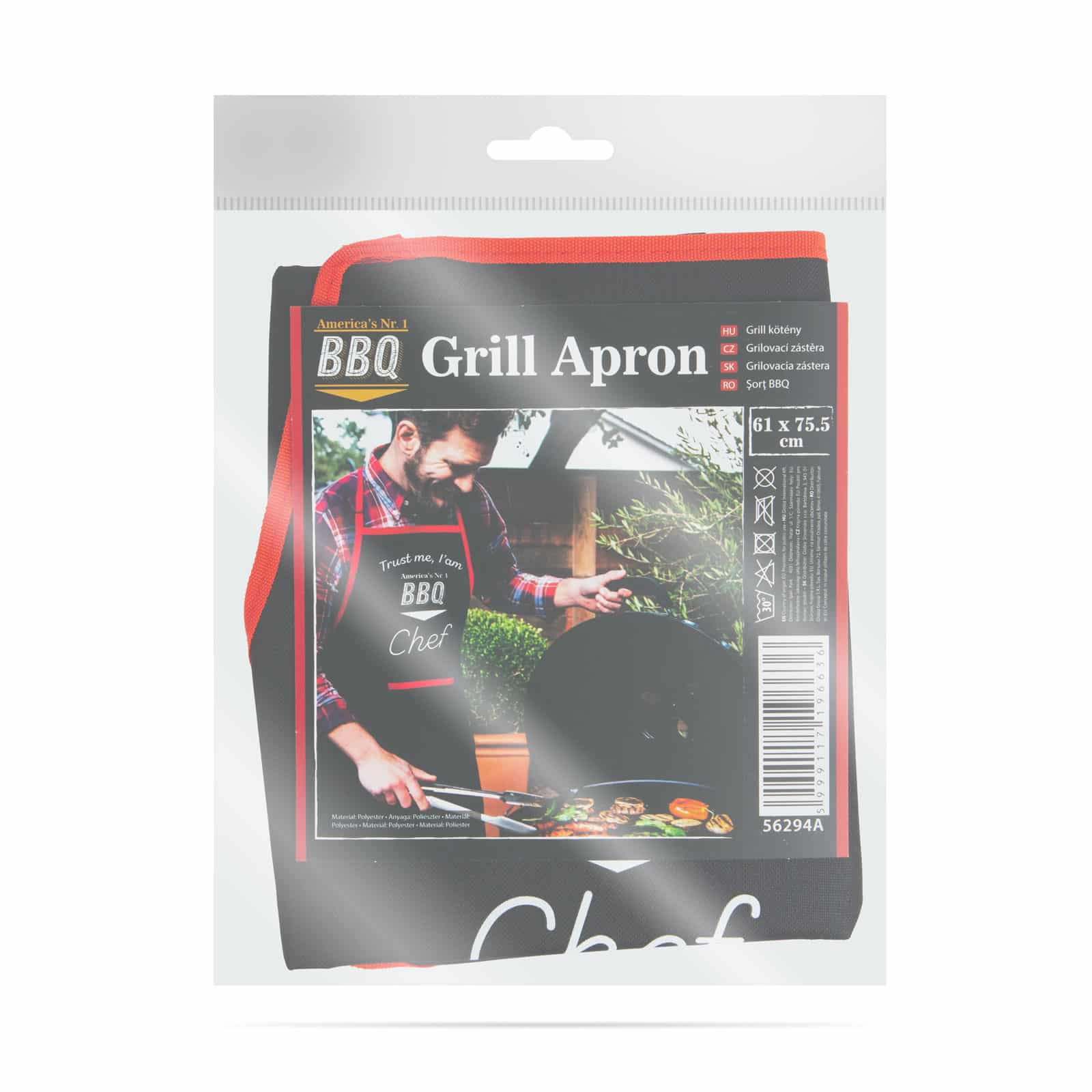 Predpasnik za žar BBQ 61 x 75,5 cm črn