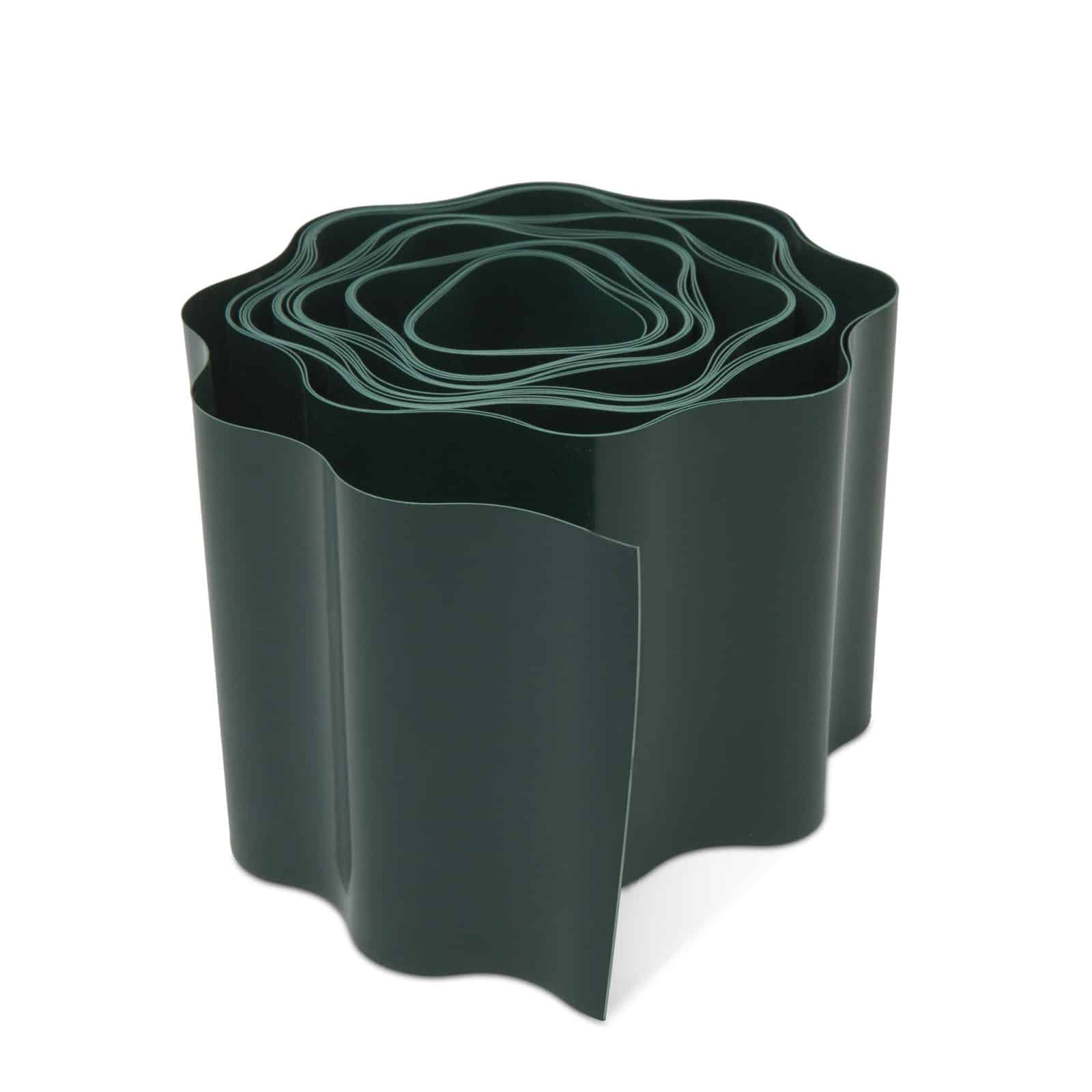 PVC ograjica za vrtno gredo 10 cm, 6 m