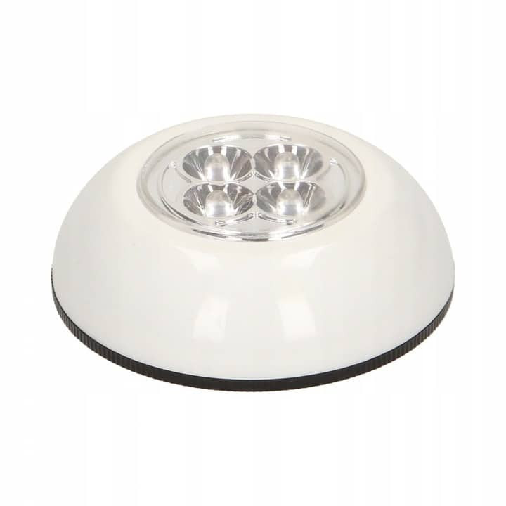 Baterijska LED svetilka na potisk 4 LED hladno bela 3xAAA
