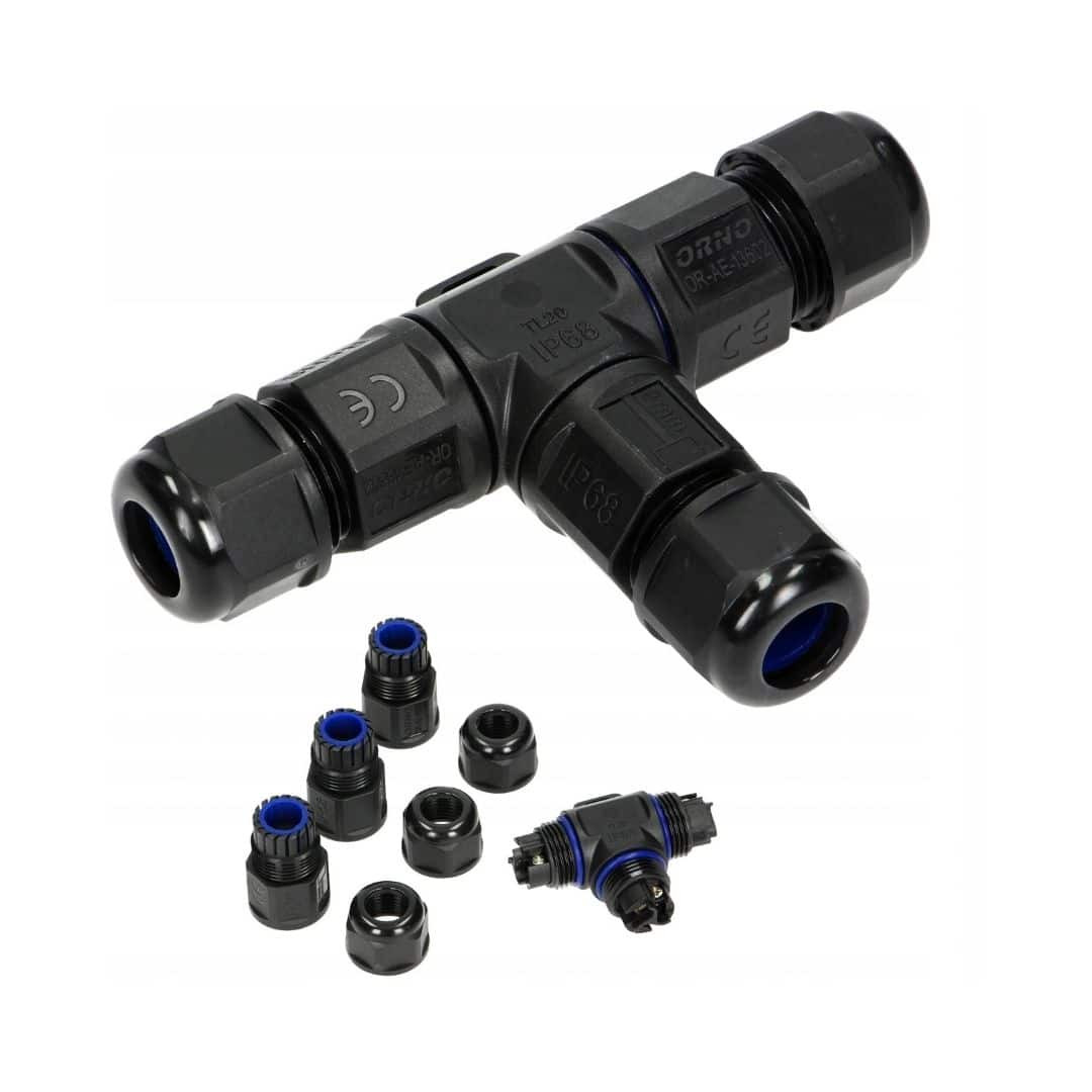 Konektor IP68 "T" 3x4mm2 450V 25A