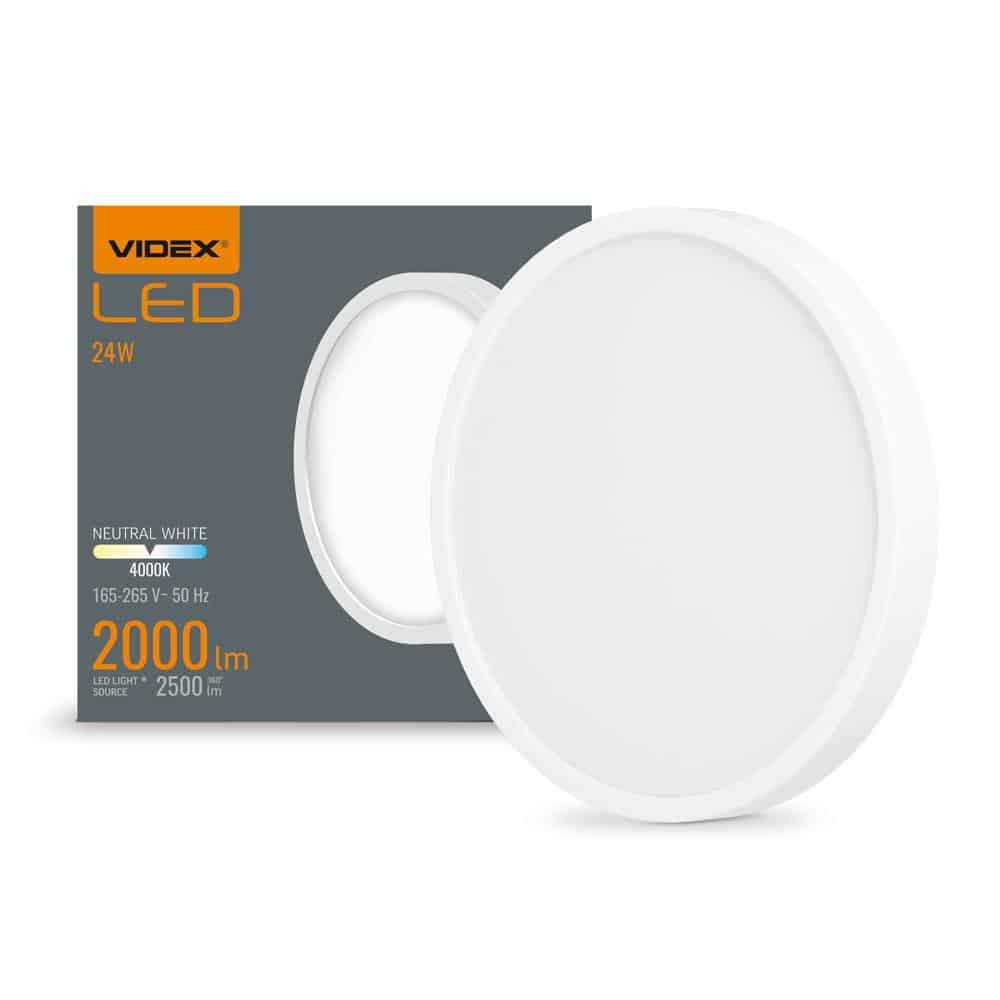 LED nadgradni stropni panel okrogli 24W 4000K