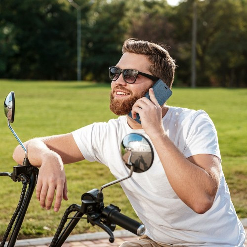 Preklopni ovitek za Samsung Galaxy S22 temno moder / rjav
