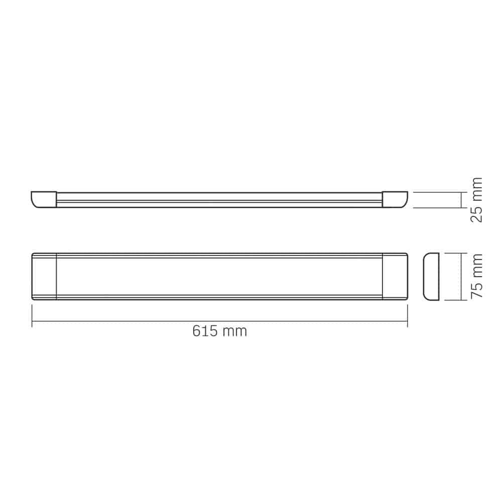 LED podelementna svetilka 60cm 27W 2700lm 4000K IP20