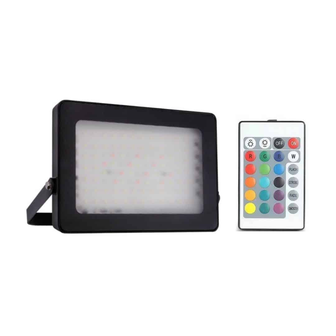 LED reflektor 20W 2070lm RGBW z daljinskim upravljalnikom IP65 vodotesen