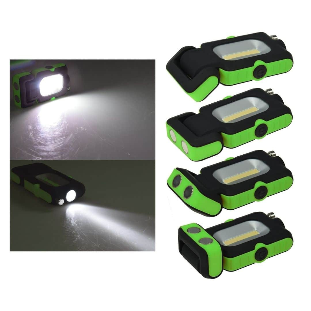 Delovna baterijska LED svetilka s teleskopskim magnetom 3W 220 lumnov 2v1 3xAAA