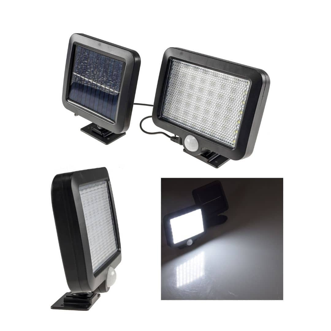 LED solarni reflektor s solarnim panelom 300lm 6000K