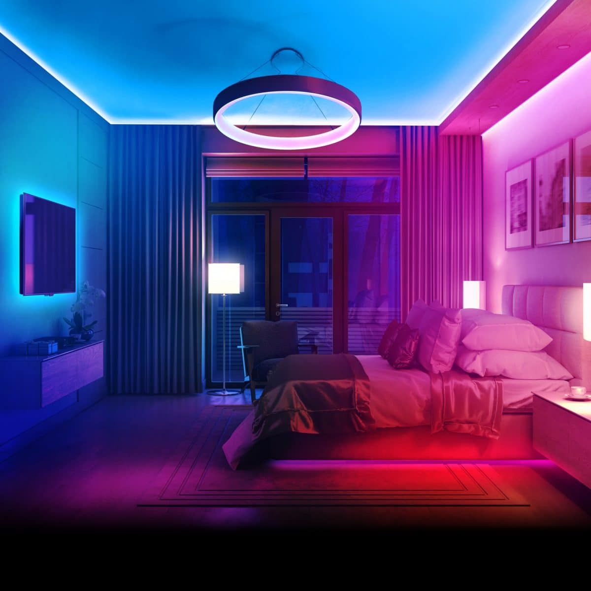 Pametni RGB LED trak MagicControl z daljinskim upravljalnikom na dotik 5m 100+ programov IP65
