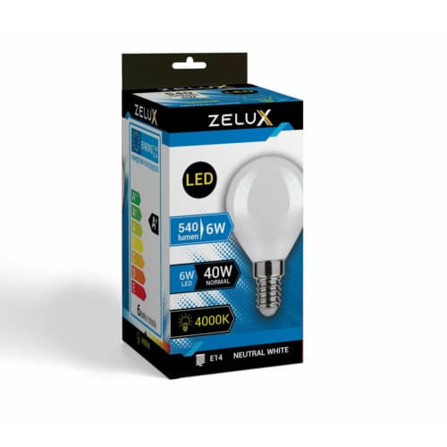 LED sijalka E14 G45 6W 540lm 4000K