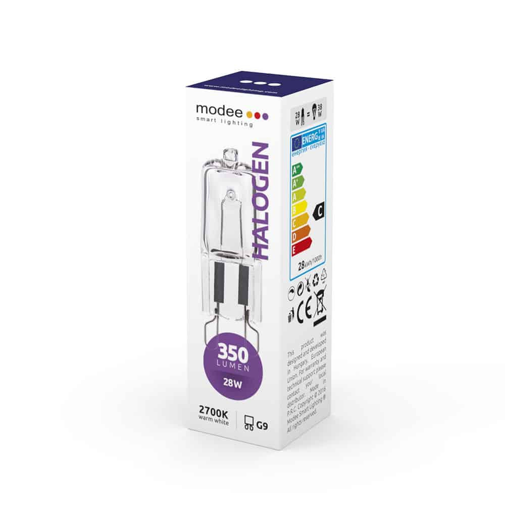 Žarnica halogenska G9 28W 350lm 5 kos