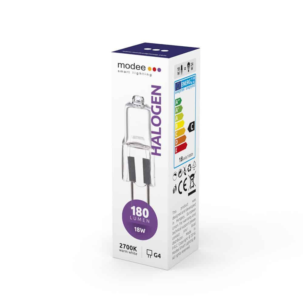 Žarnica halogenska G4 18W 180lm 5 kos