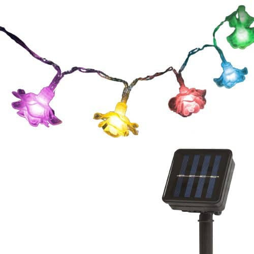 LED solarna veriga rožice 2.3 m 20 LED večbarvna