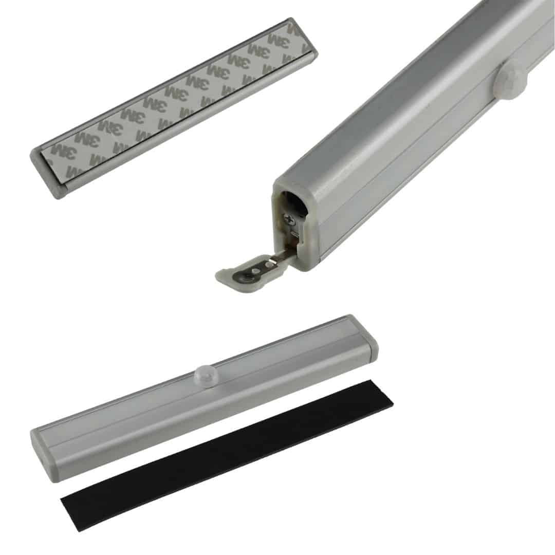 Baterijska LED svetilka s PIR senzorjem gibanja in ALU ohišjem 4xAAA 10 LED 6000K