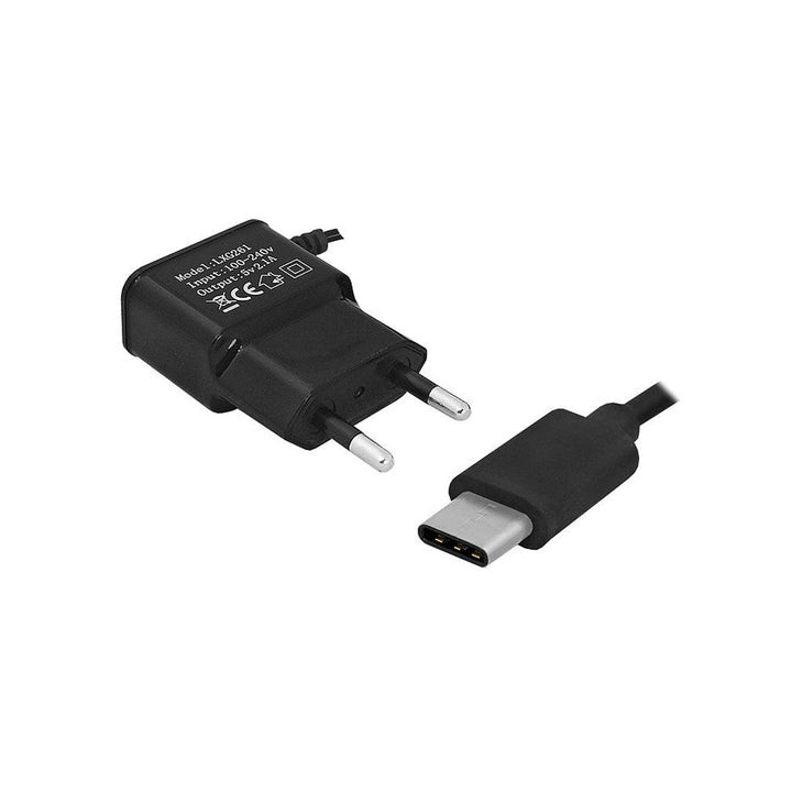 Omrežni polnilec za mobilne telefone / tablice USB-C 2.1A črn