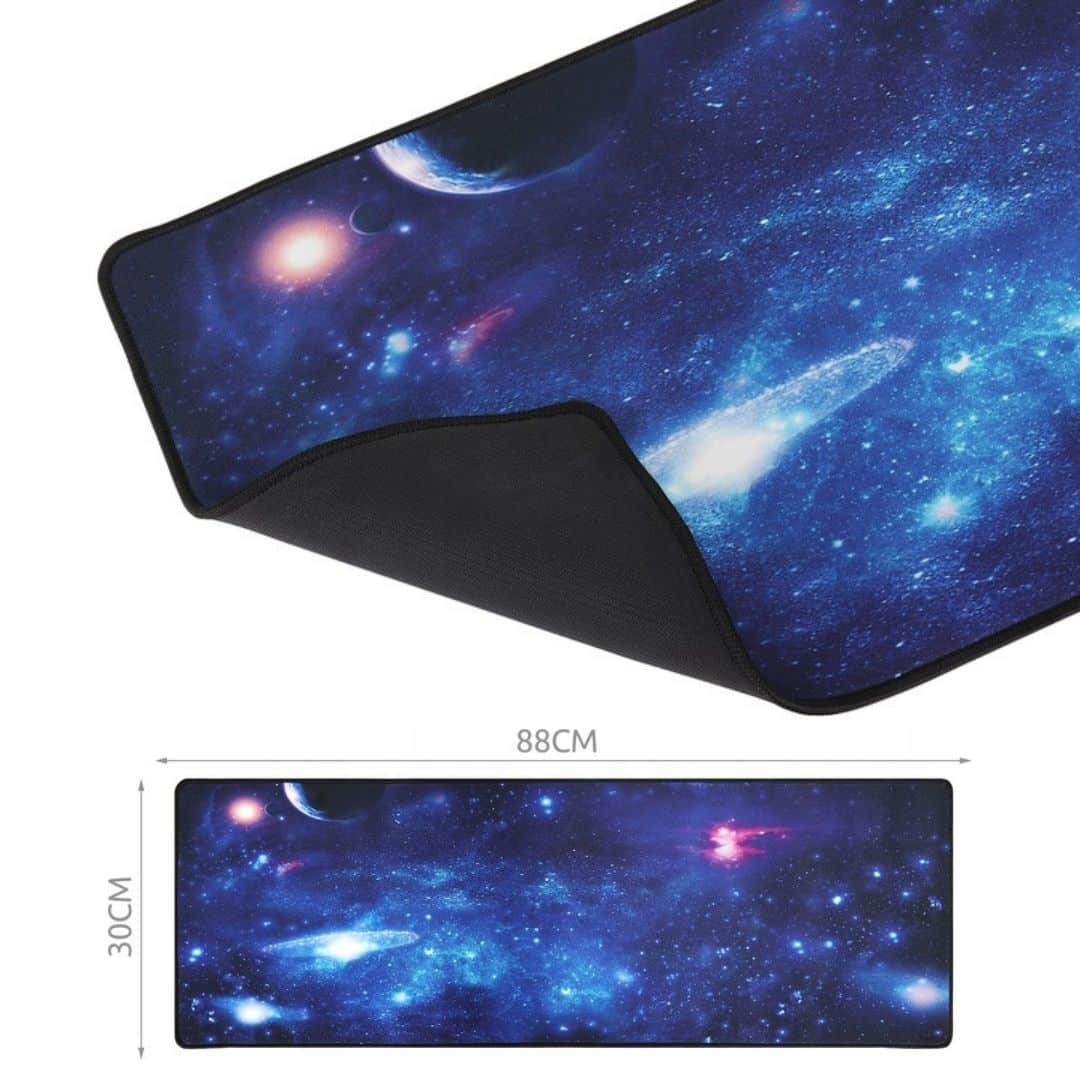 XXL gaming podloga za tipkovnico in miško 88x30 cm vesolje