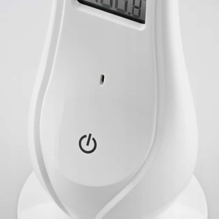 Namizna akumulatorska LED svetilka 4W 5000K z LCD zaslonom s prikazom ure, datuma in temperature