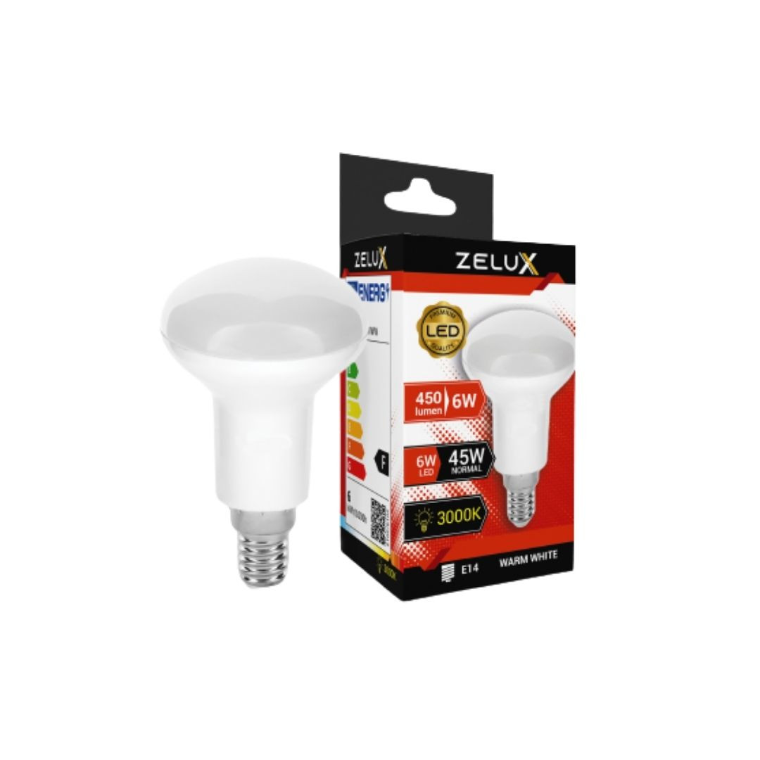 LED sijalka E14 R50 6W 450lm 3000K