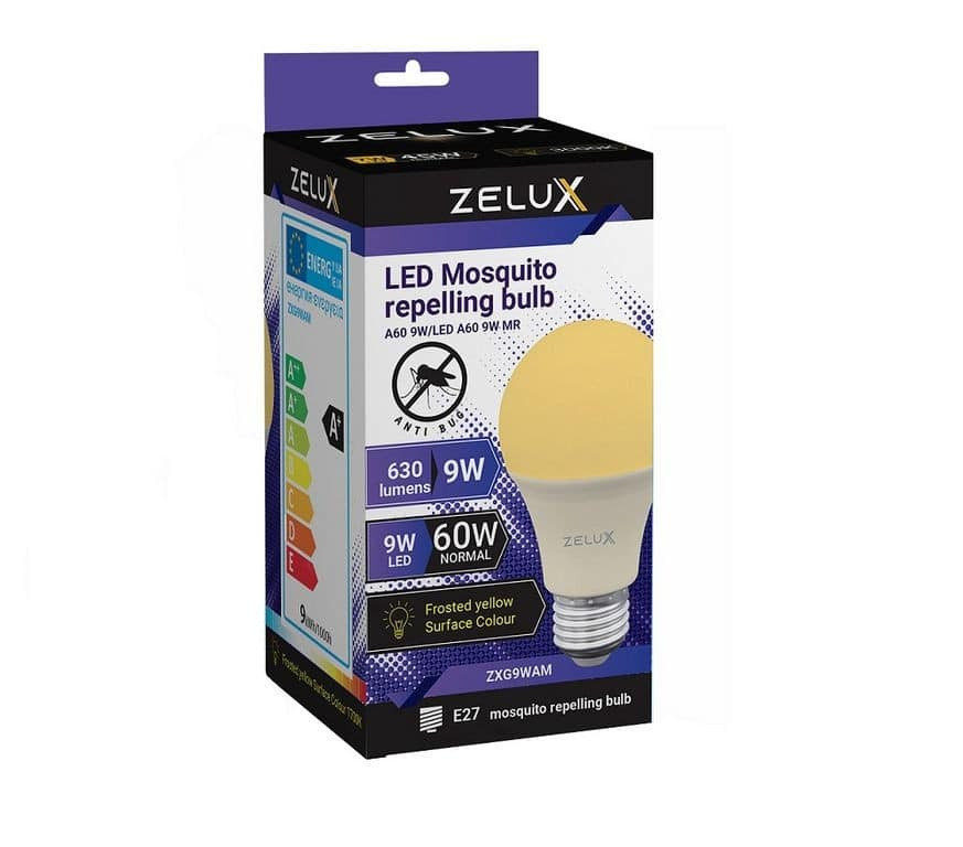 LED sijalka proti komarjem E27 9W anti mosquito 570-590 nm rumena