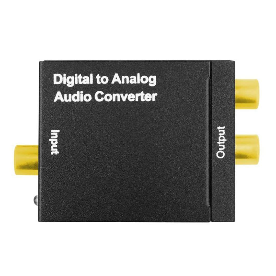 Audio pretvornik iz optičnega Toslink v analogni RCA signal