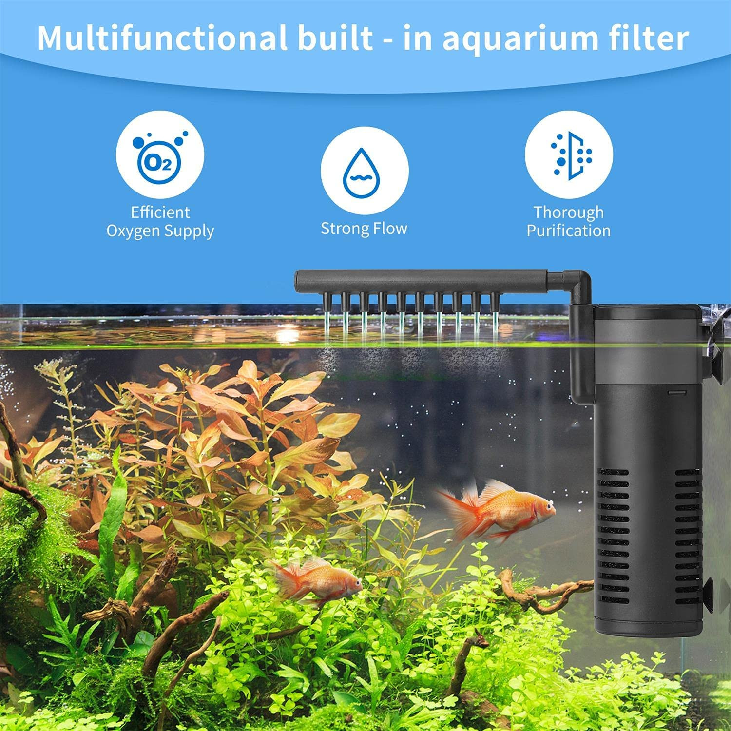 Akvarijski filter potopni 5W 200L/h – slika 7