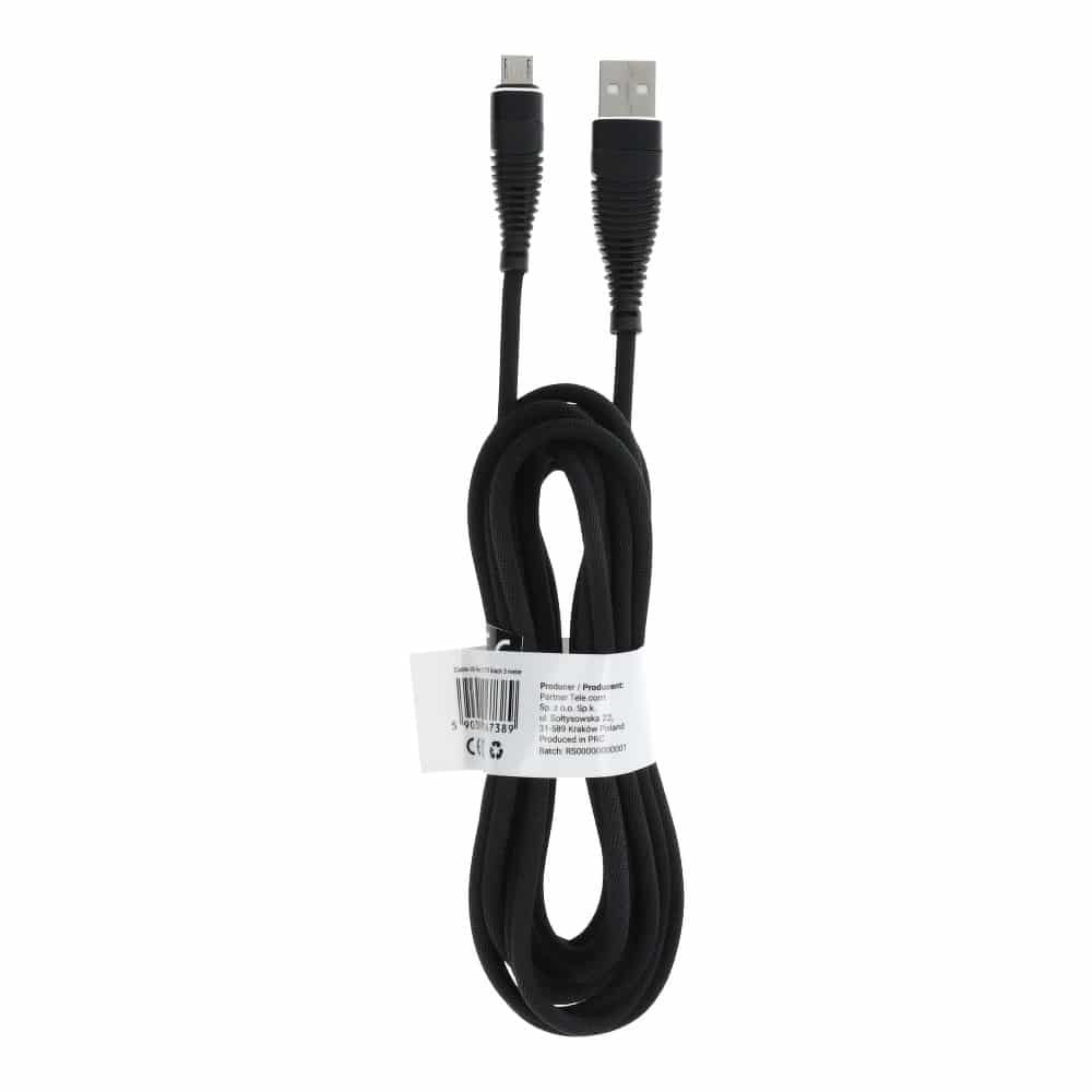 USB-C kabel 1 meter črn