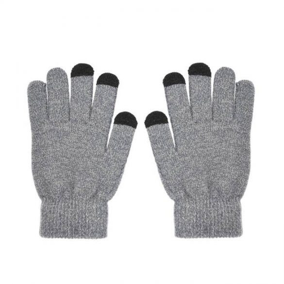 Touchscreen rokavice za pametne telefone moške 22x12 cm sive