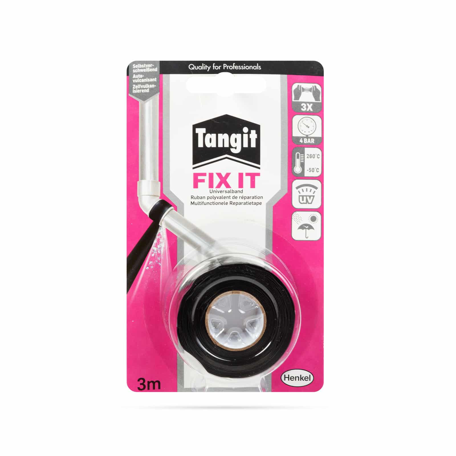 Tesnilni trak FIX IT 3m črn