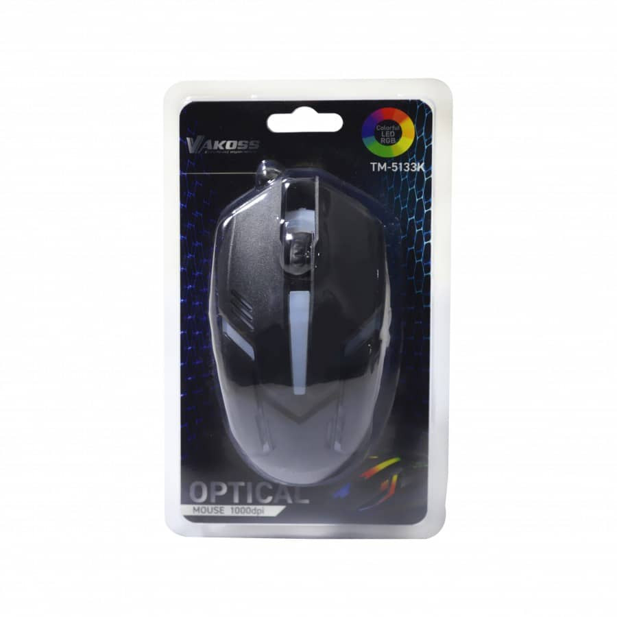 Gaming USB RGB računalniška miška žična 1000 dpi