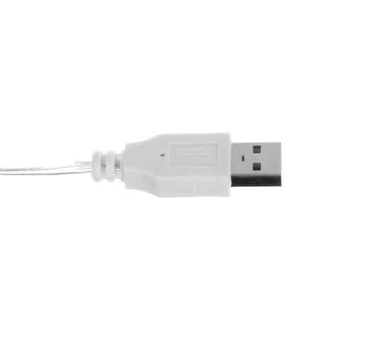 LED zvezda na USB napajanje ali 3xAA baterije toplo bela