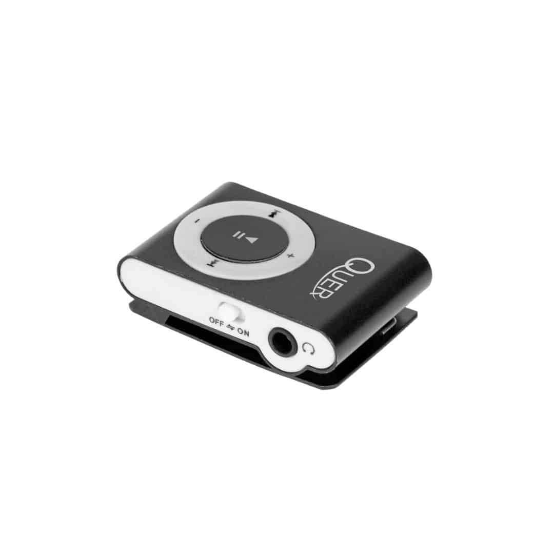 Mini kovinski mp3 predvajalnik na microSD kartico + slušalke + mini USB kabel črn