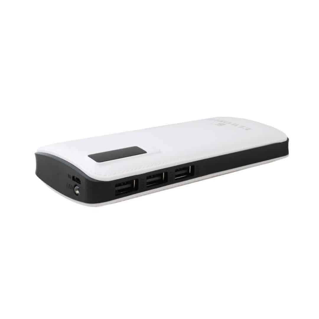 Prenosna baterija power bank 20000 mAh LCD 3 x USB bel