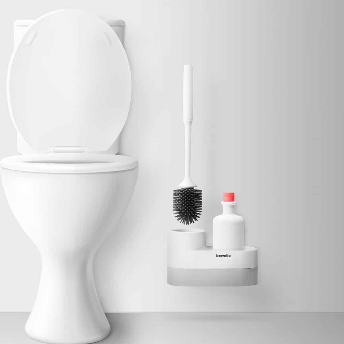 WC ščetka s stojalom in prostorom za shranjevanje 225 x 100 x 135 mm