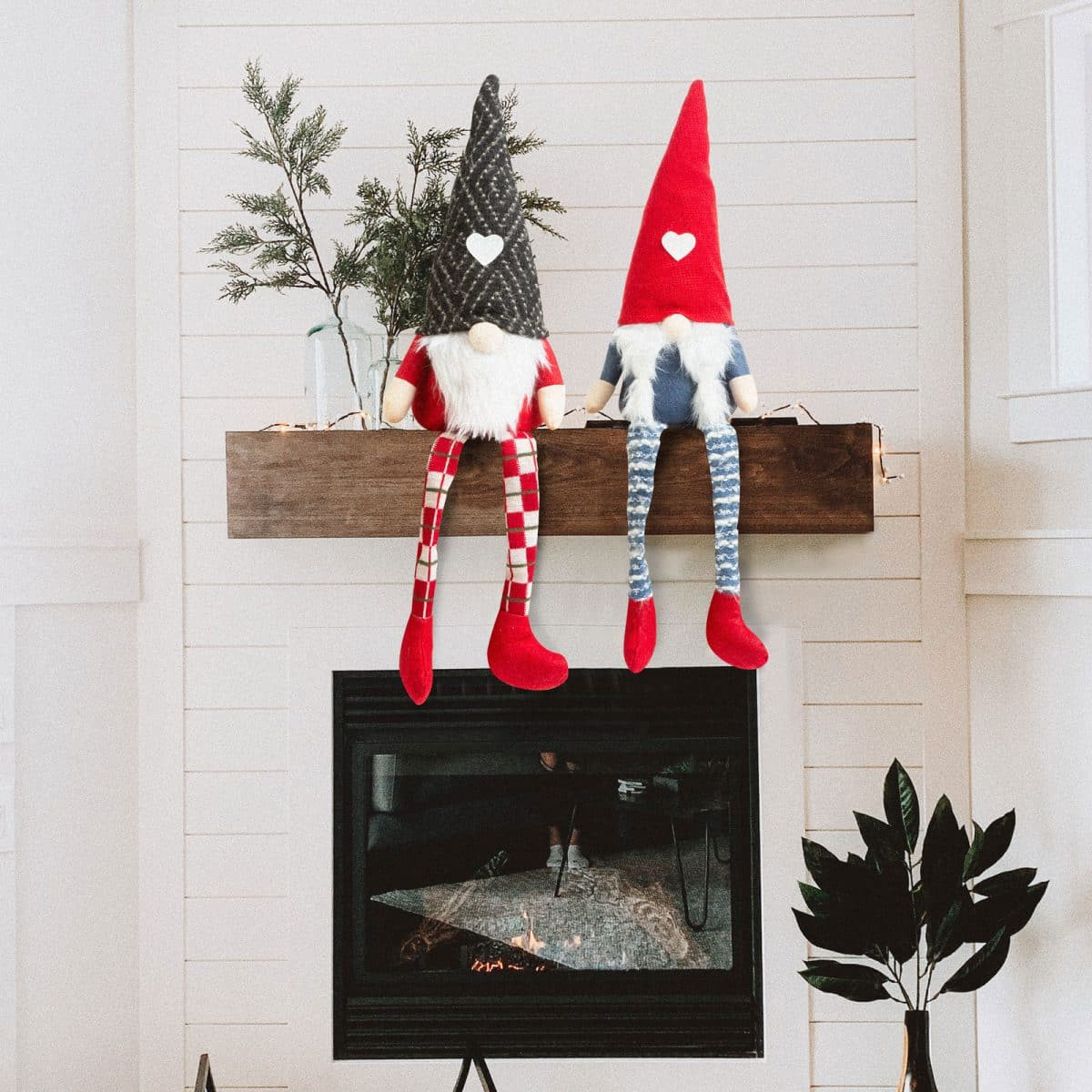 Božični skandinavski škrat Gnome z nogami 2 vrsti 50cm