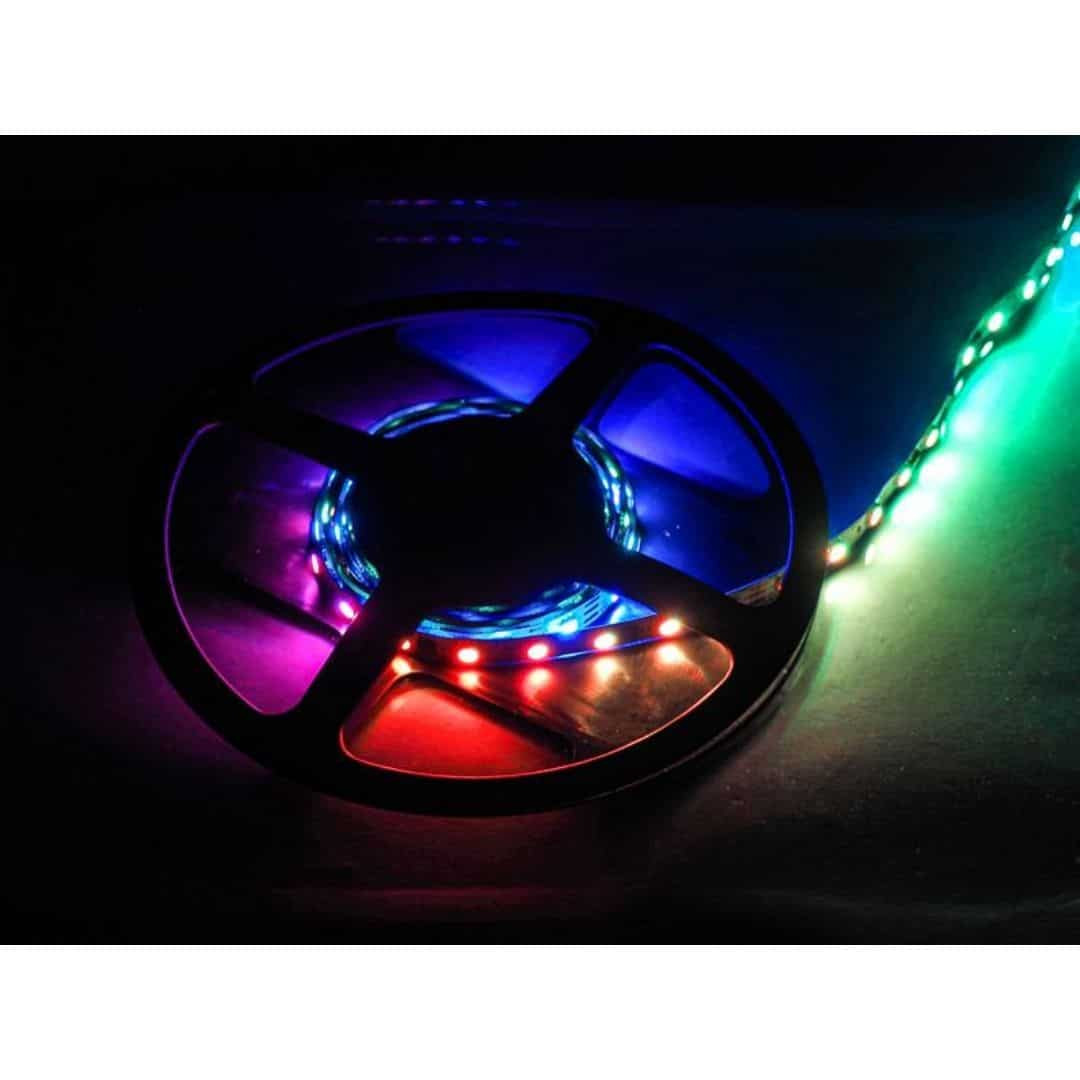 Set LED trak RGB WS2811 120 LED 2m IP20 + kontroler + pilot + napajalnik