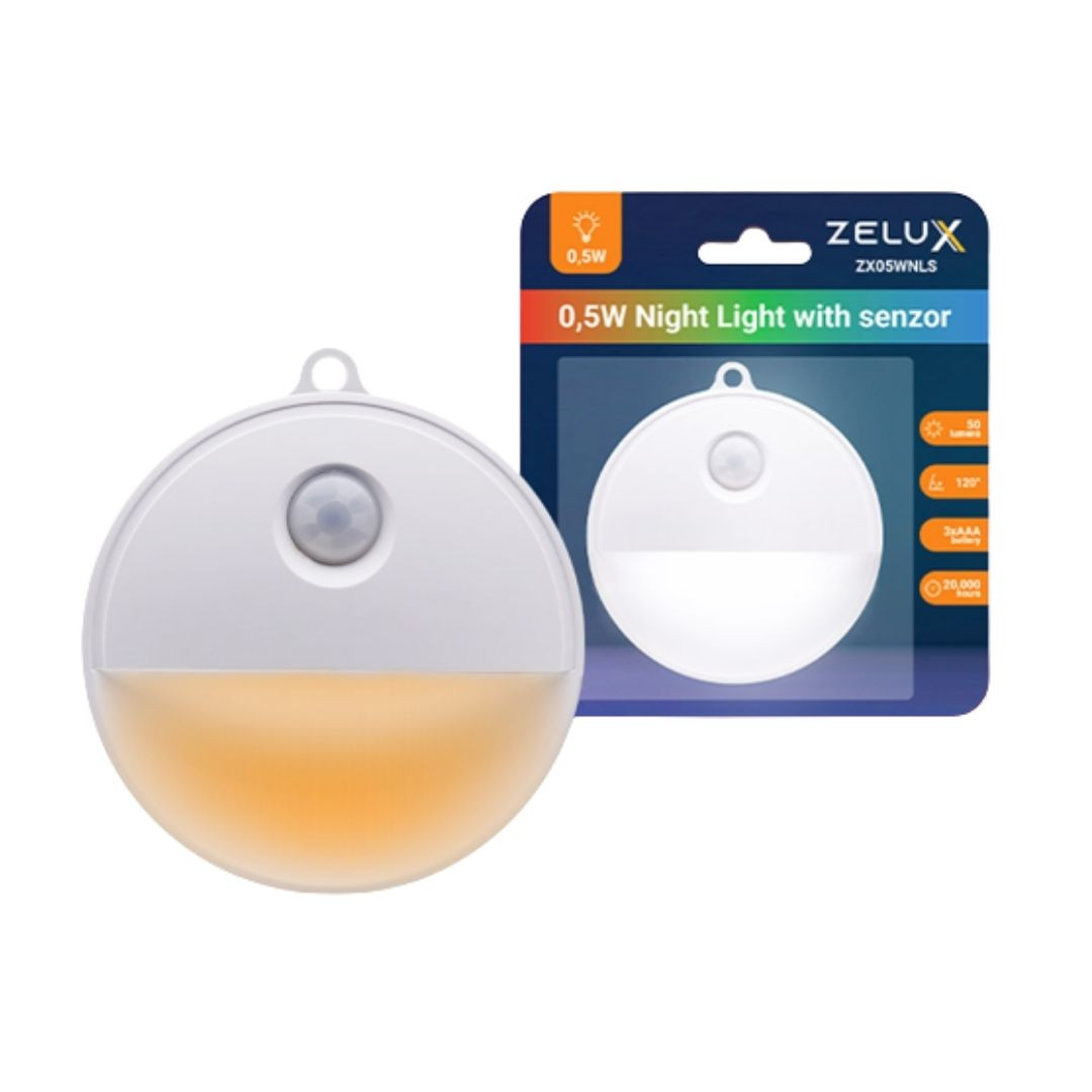 Senzorska baterijska LED svetilka 50 lumen 0,5W 3xAAA 4000K