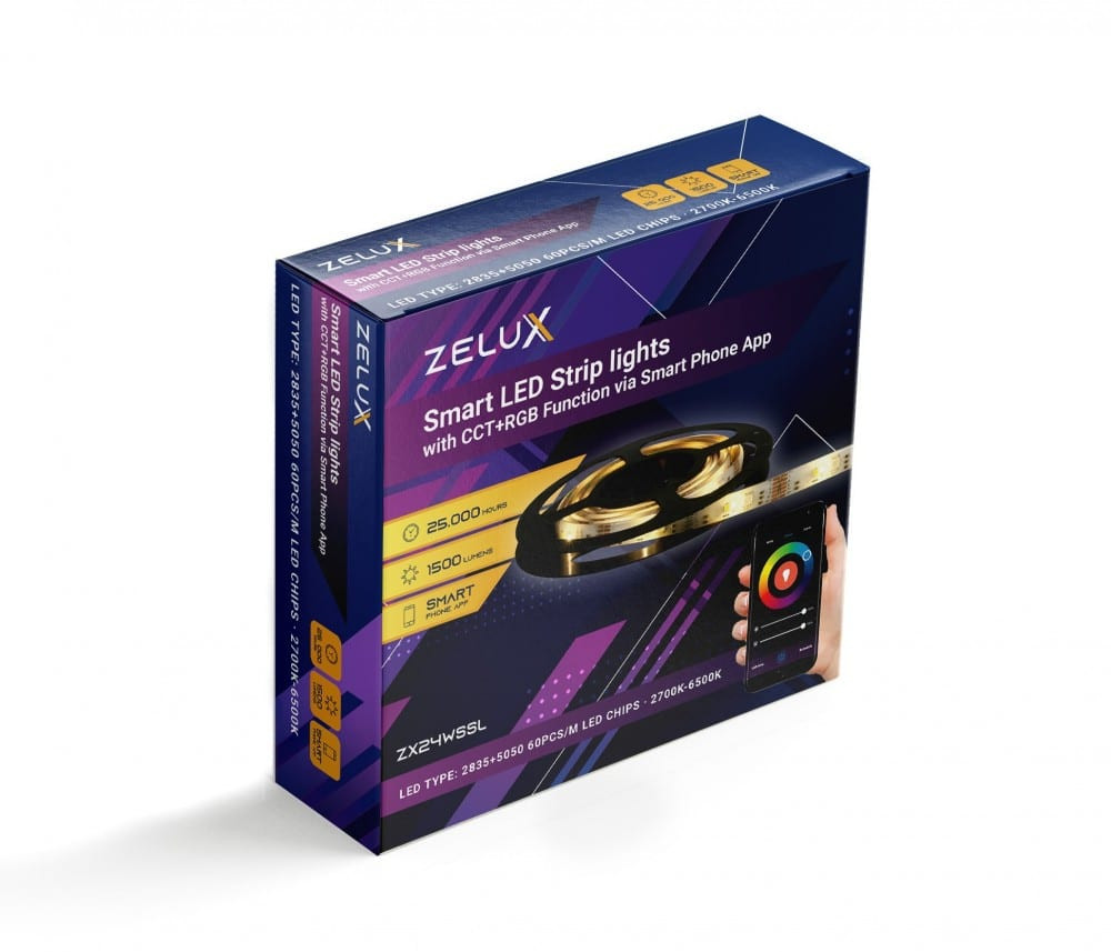 Pametni LED trak TUYA smart aplikacija 5m CCT+RGB z Wi-Fi kontrolerjem