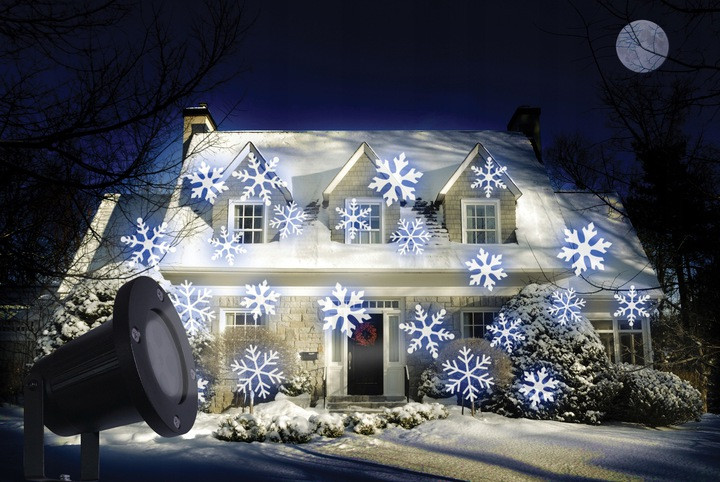 Zunanji LED projektor snežinke IP44 4W