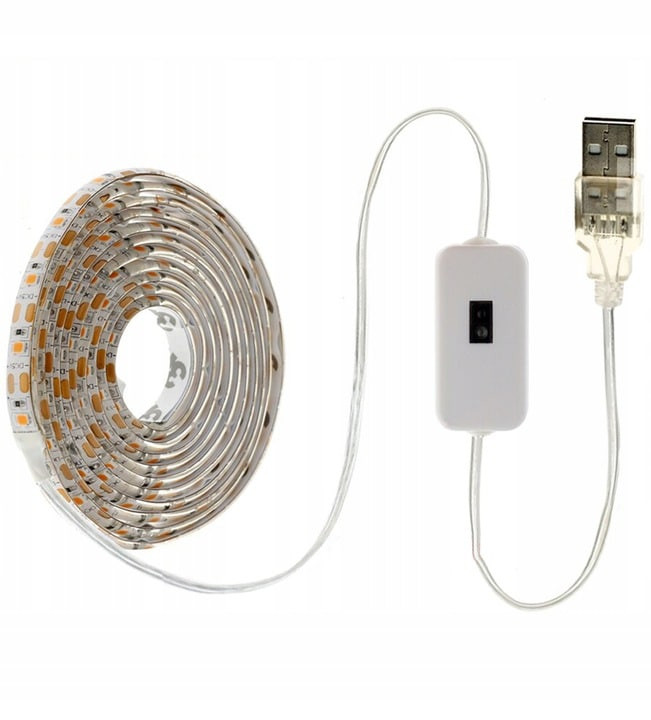 USB LED trak 1m 60 LED z IR senzorjem z zaznavo bližine roke toplo beli 2800-3300K