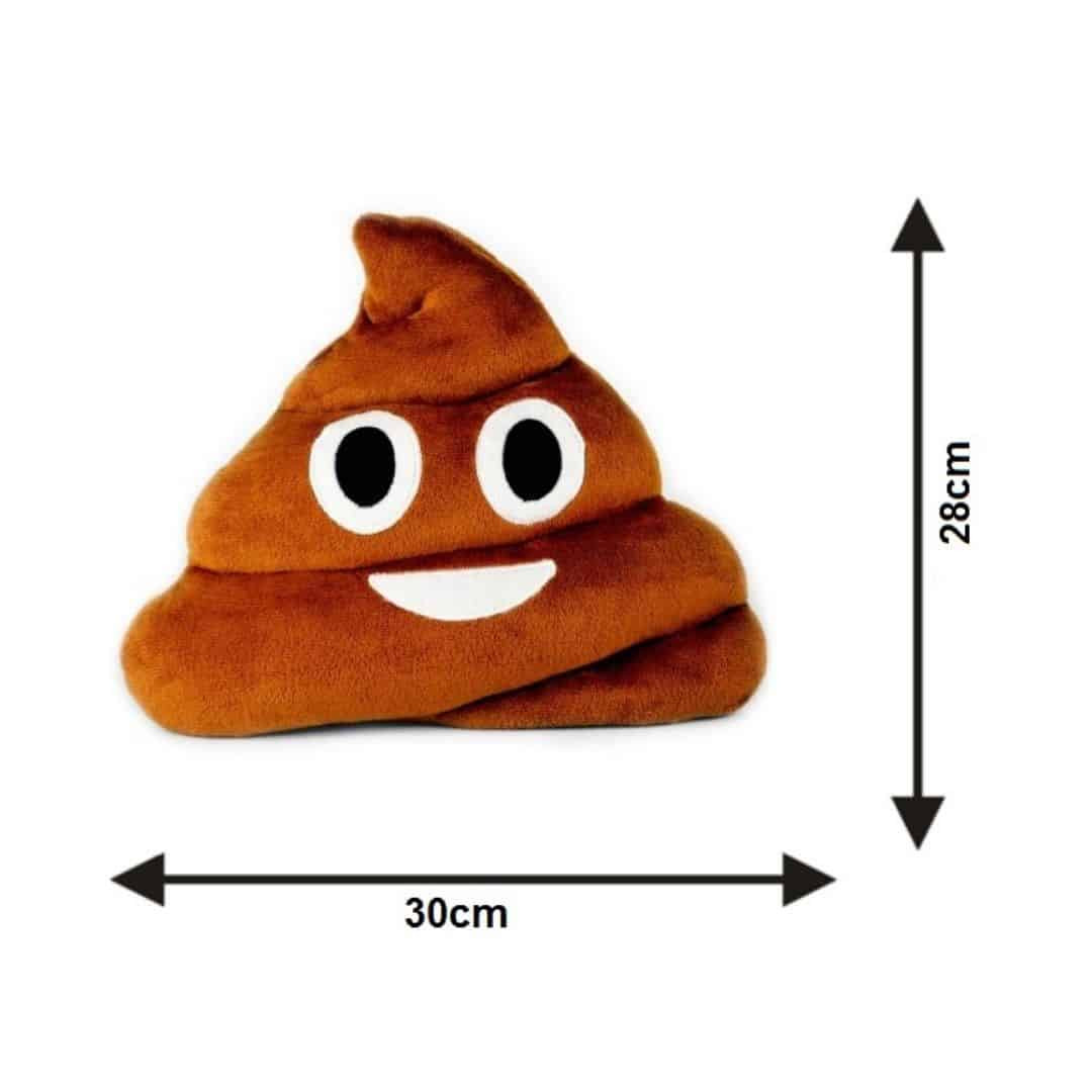 Okrasna blazina emoji "kakec" 30 x 28cm