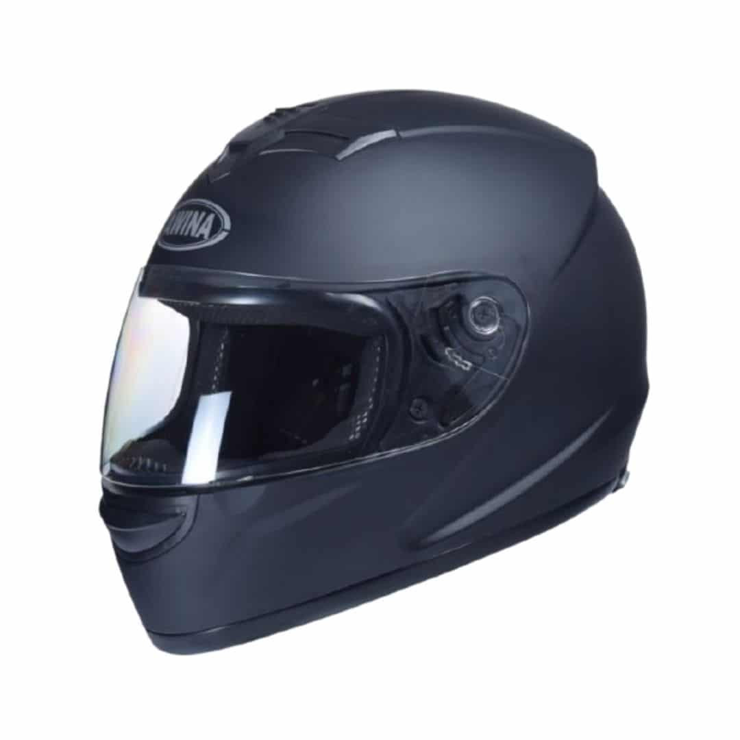 Čelada integralna za moped, skuter, motor črna mat velikost XL
