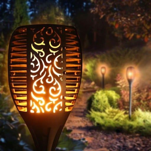 LED solarna svetilka z efektom plamena 12 LED 30lm IP44