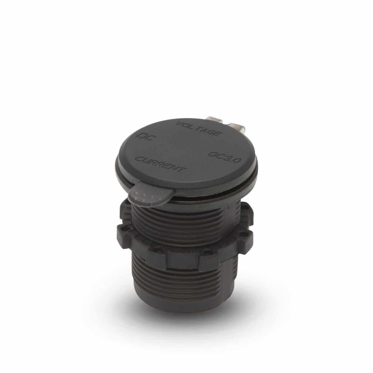 Vgradna USB vtičnica z LED zaslonom in merilnikom napetosti 1 x USB 5V 2.1A 12/24V