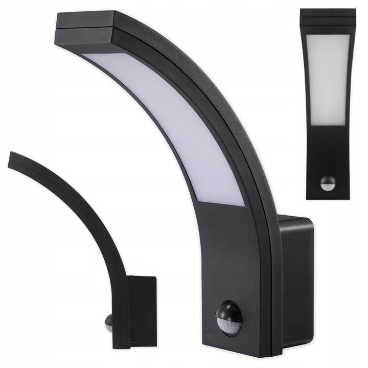 LED stenska svetilka s senzorjem gibanja 10W 4000K IP54