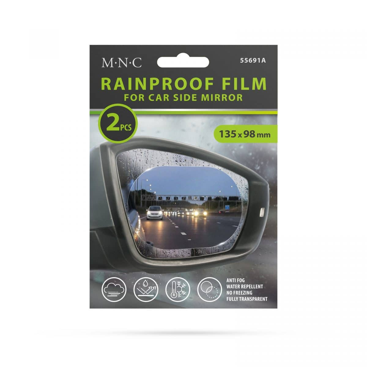 Zaščitna folija anti fog za vzvratno ogledalo - 2 kos / paket