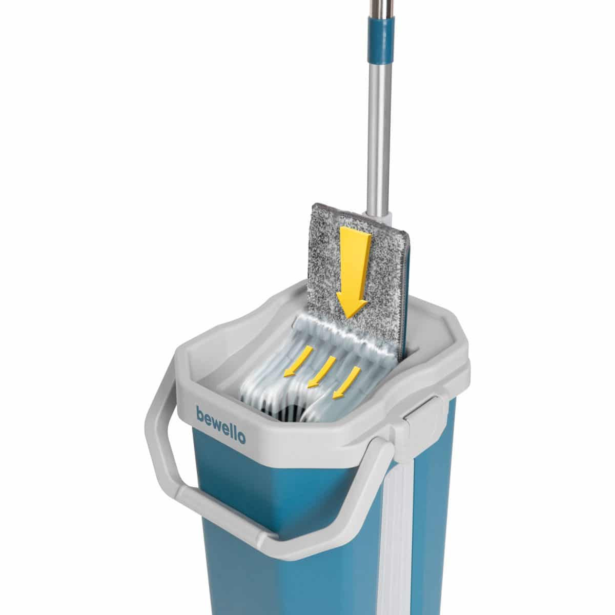 Mop set z vedrom in rezervnimi krpami
