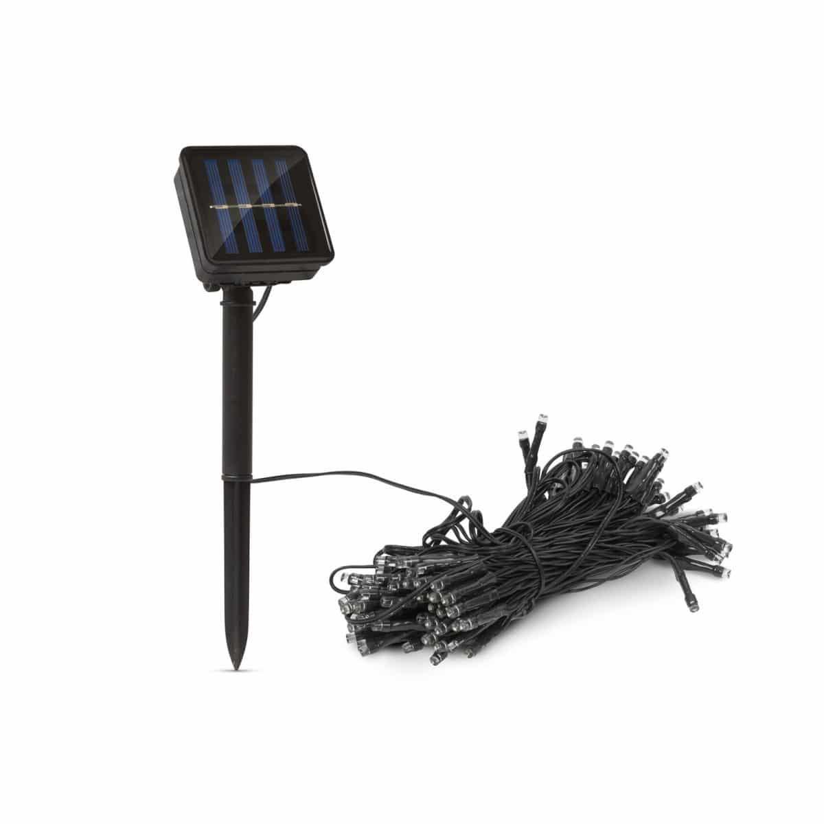 LED solarna svetilka 50 kosov pisanih LED 2 funkciji 5 + 2 m