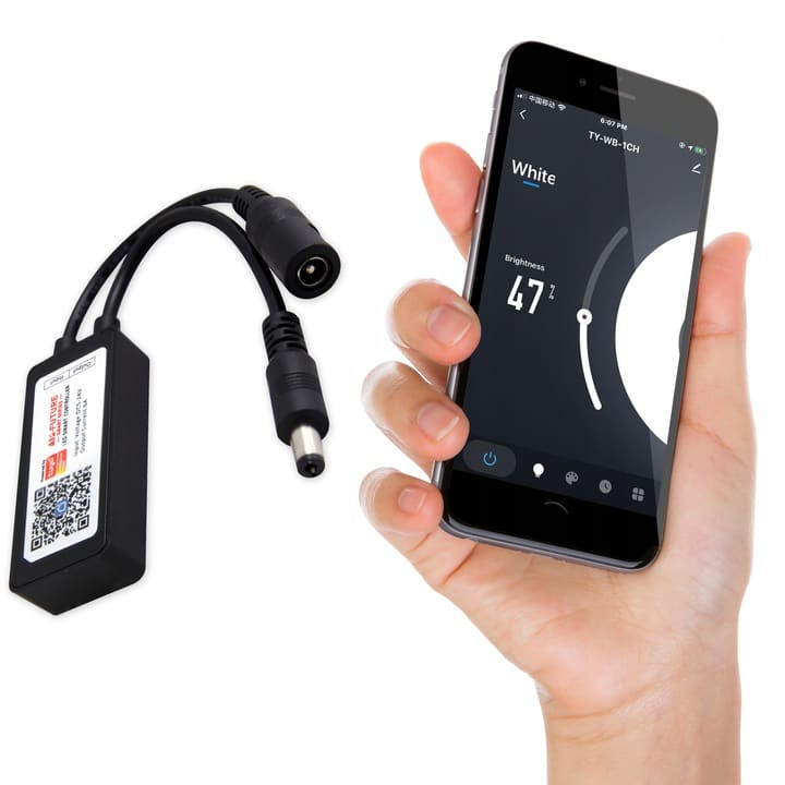 Wi-Fi smart zatemnilnik za enobarvne LED trakove 5-24V 6A DC Tuya
