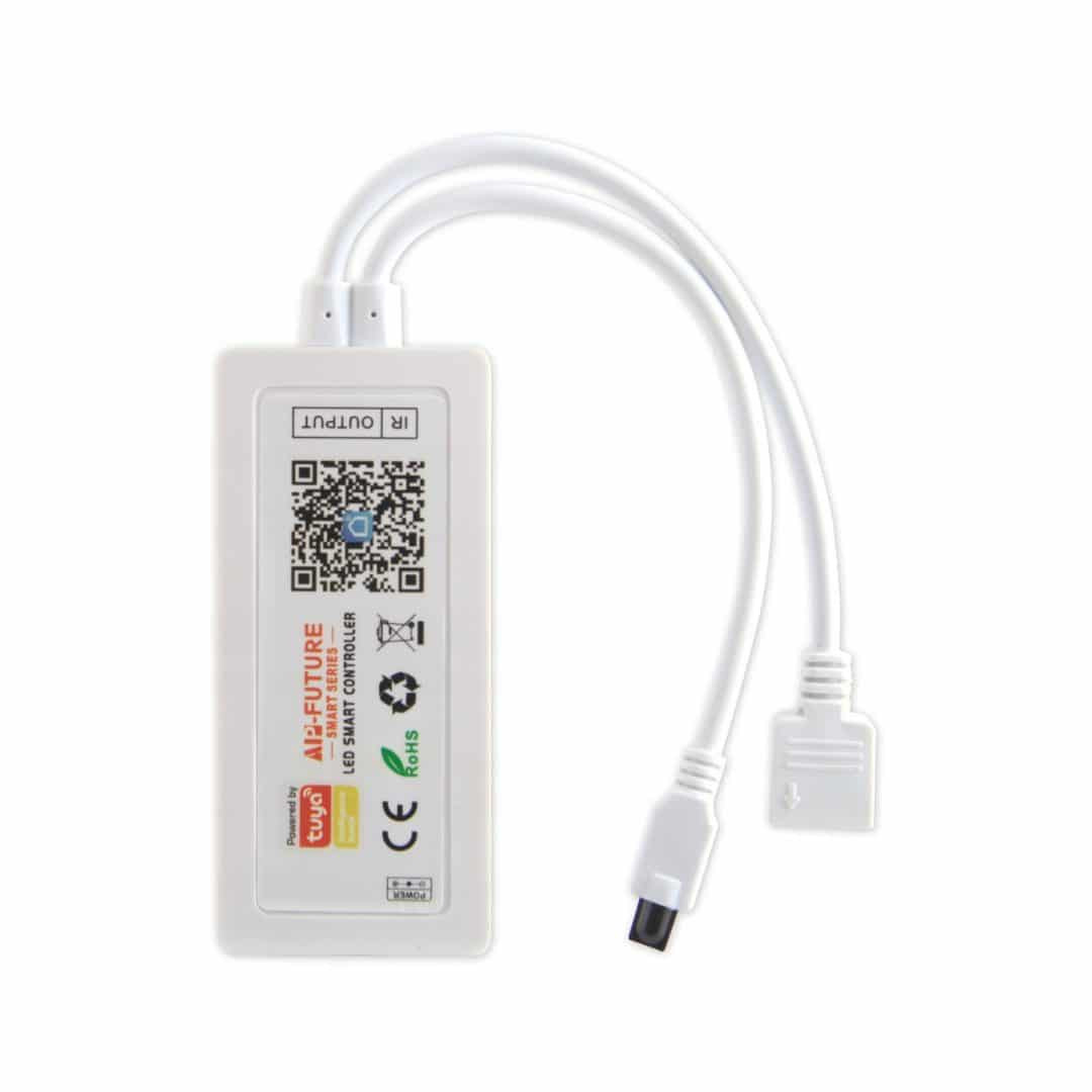 Wi-Fi smart kontroler z IR daljincem za RGB LED trakove 5-24V 6A DC Tuya